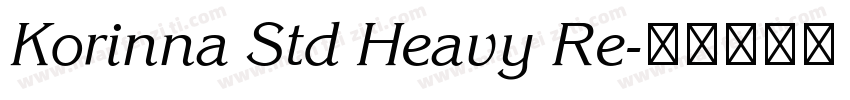 Korinna Std Heavy Re字体转换